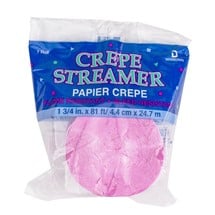 Light Pink Crepe Paper Streamer